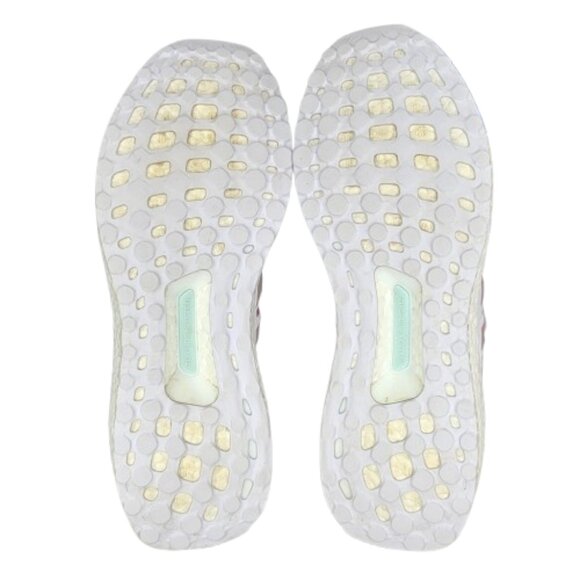 Adidas Ultra Boost 1.0 Cloud Womens Size 11 White Bliss Pink Lucid Lemon Shoes - Picture 9 of 12